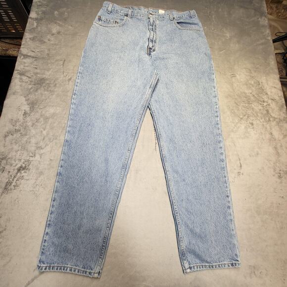 Vintage Levi's Jeans Mens 38x32 Blue Loose Fit 100% Cotton Five Pocket Denim - Picture 1 of 11